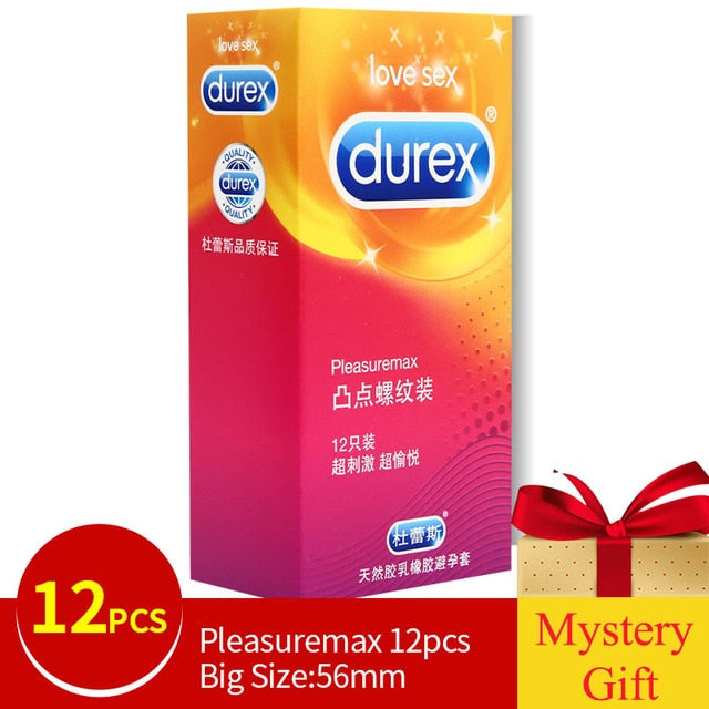 Genuine Durex Condoms Magibox Sensation Amazing Value Penis Cock Sleeve Natural Latex Extra Lubricated Condoms Sex Toy for Men - Pleasure Bar