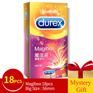 Genuine Durex Condoms Magibox Sensation Amazing Value Penis Cock Sleeve Natural Latex Extra Lubricated Condoms Sex Toy for Men - Pleasure Bar