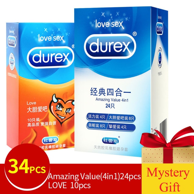 Genuine Durex Condoms Magibox Sensation Amazing Value Penis Cock Sleeve Natural Latex Extra Lubricated Condoms Sex Toy for Men - Pleasure Bar