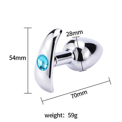 Intimate Metal Anal Plug With Masturbador Masculino Butt Plug Electro Sex Vibrator Anal Bead Anu Dilator Anal Toys for Men/Women - Pleasure Bar