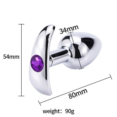 Intimate Metal Anal Plug With Masturbador Masculino Butt Plug Electro Sex Vibrator Anal Bead Anu Dilator Anal Toys for Men/Women - Pleasure Bar