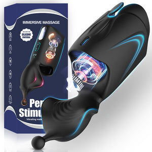 Blowjob Sex Toy for Men - Feels like Deep Throat / Automatic Penis Pump Vibrators Tongue Licking Glans and Massager  - Pleasure Bar