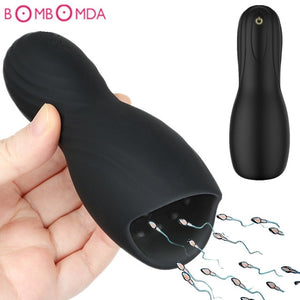 Blowjob Sex Toy for Men - Feels like Deep Throat / Automatic Penis Pump Vibrators Tongue Licking Glans and Massager  - Pleasure Bar