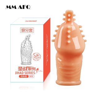 Lengthen Reusable Enlargement Condoms Extend G point Ring Male Penis Extension Sleeves Sex Toys for Man Adults Intimate Goods - Pleasure Bar