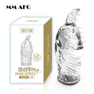 Lengthen Reusable Enlargement Condoms Extend G point Ring Male Penis Extension Sleeves Sex Toys for Man Adults Intimate Goods - Pleasure Bar