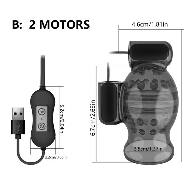 Glans Vibrators Male Masturbation and Male Delay Lasting Trainer - Pleasure Bar