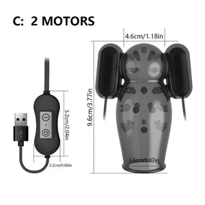 Glans Vibrators Male Masturbation and Male Delay Lasting Trainer - Pleasure Bar