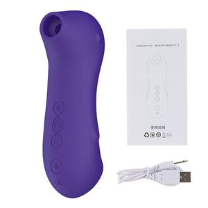 Clitoral Sucking G Spot Dildo Vibrator with 10 Powerful Modes Clit Sucker Rechargeable Clitoris Stimulator Sex Toys for Women - Pleasure Bar