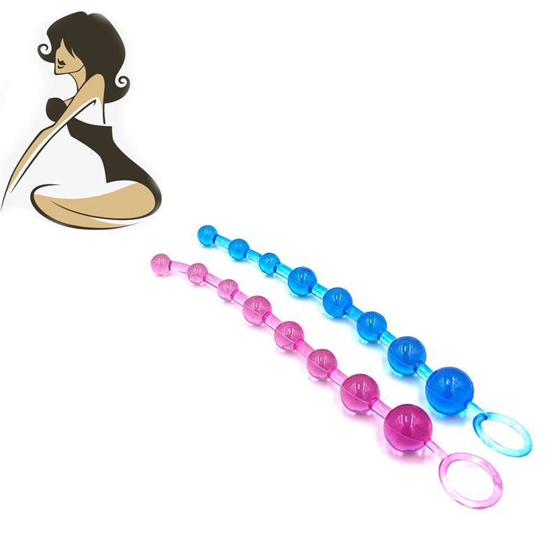 Soft Silicone Anal Balls Butt Plug Anal Sex Toys for Adults Small Anal Beads Sex Products For Beginners Products Sex Toys - Pleasure Bar