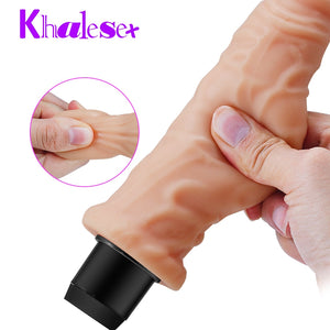 Realistic Big Dildo Vibrator Artificial Big Penis Dildos for Women Erotic Adults Sex Toys Massager Soft Female Masturbator - Pleasure Bar