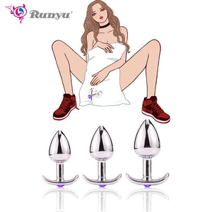 Intimate Metal Anal Plug With Masturbador Masculino Butt Plug Electro Sex Vibrator Anal Bead Anu Dilator Anal Toys for Men/Women - Pleasure Bar