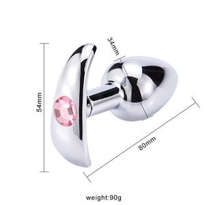 Intimate Metal Anal Plug With Masturbador Masculino Butt Plug Electro Sex Vibrator Anal Bead Anu Dilator Anal Toys for Men/Women - Pleasure Bar