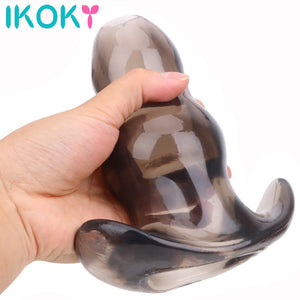 IKOKY 3 Sizes Hollow Anal Plug Soft Speculum Prostate Massager Butt Plug Enema Sex Toys For Woman Men Anal Dilator Sex Products - Pleasure Bar