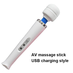 New 10 Speeds Magic Wand Massager,Big Magic Wand Massage Stick AV Vibrators Sexy Clit Vibrator Sex Toys for Women 32 * 6CM - Pleasure Bar