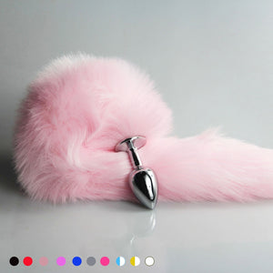 bdSM Dog Fox Tail Anal Plug sexy Toys Metal Fake Furry Butt Plug BDSM Flirt Anus Plug For Women role Games Product For Couples - Pleasure Bar