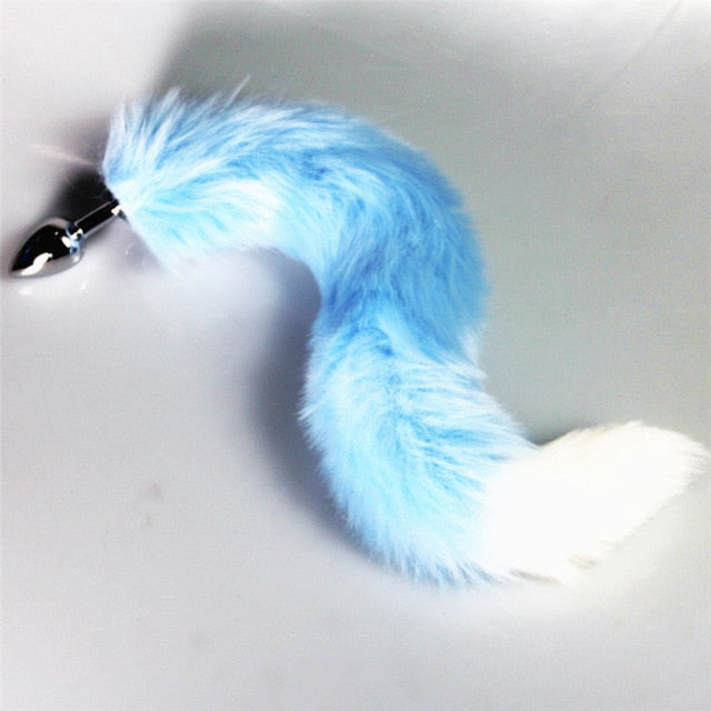 bdSM Dog Fox Tail Anal Plug sexy Toys Metal Fake Furry Butt Plug BDSM Flirt Anus Plug For Women role Games Product For Couples - Pleasure Bar