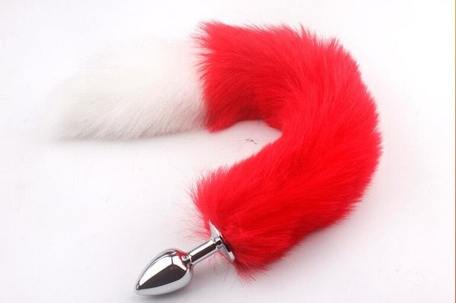 bdSM Dog Fox Tail Anal Plug sexy Toys Metal Fake Furry Butt Plug BDSM Flirt Anus Plug For Women role Games Product For Couples - Pleasure Bar