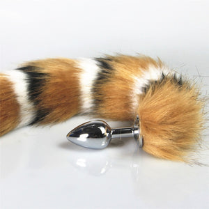 bdSM Dog Fox Tail Anal Plug sexy Toys Metal Fake Furry Butt Plug BDSM Flirt Anus Plug For Women role Games Product For Couples - Pleasure Bar