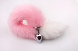 bdSM Dog Fox Tail Anal Plug sexy Toys Metal Fake Furry Butt Plug BDSM Flirt Anus Plug For Women role Games Product For Couples - Pleasure Bar