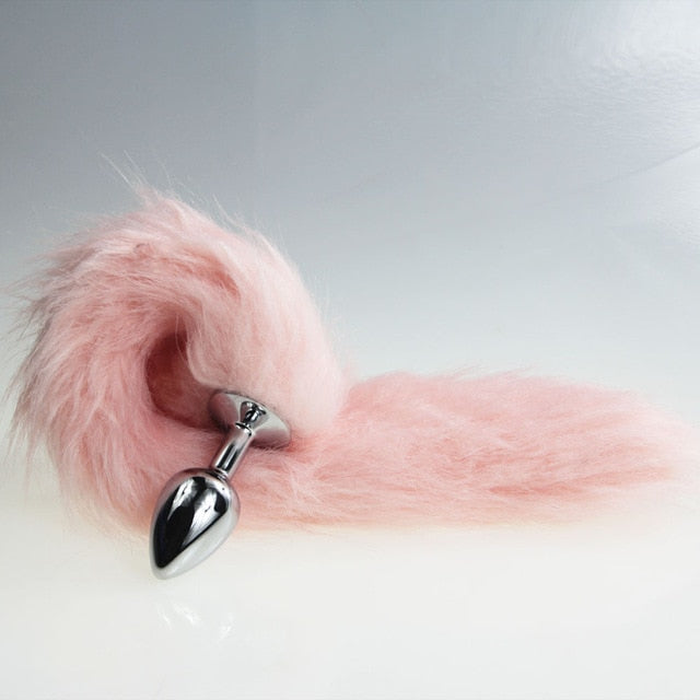 bdSM Dog Fox Tail Anal Plug sexy Toys Metal Fake Furry Butt Plug BDSM Flirt Anus Plug For Women role Games Product For Couples - Pleasure Bar