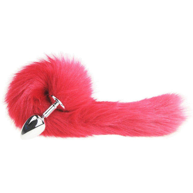 bdSM Dog Fox Tail Anal Plug sexy Toys Metal Fake Furry Butt Plug BDSM Flirt Anus Plug For Women role Games Product For Couples - Pleasure Bar