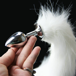 bdSM Dog Fox Tail Anal Plug sexy Toys Metal Fake Furry Butt Plug BDSM Flirt Anus Plug For Women role Games Product For Couples - Pleasure Bar