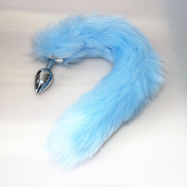 bdSM Dog Fox Tail Anal Plug sexy Toys Metal Fake Furry Butt Plug BDSM Flirt Anus Plug For Women role Games Product For Couples - Pleasure Bar