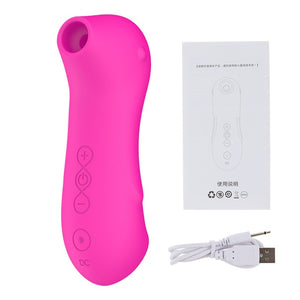 Clitoral Sucking G Spot Dildo Vibrator with 10 Powerful Modes Clit Sucker Rechargeable Clitoris Stimulator Sex Toys for Women - Pleasure Bar