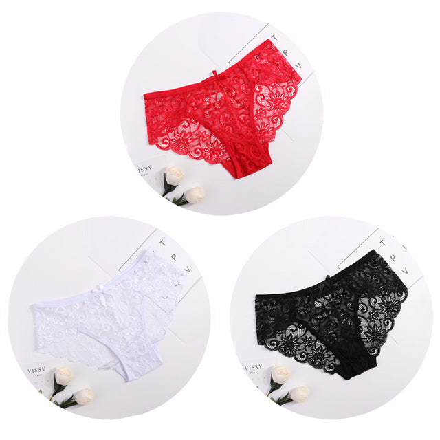 Sexy Women Lace Panties (3 pieces Pack) - Pleasure Bar