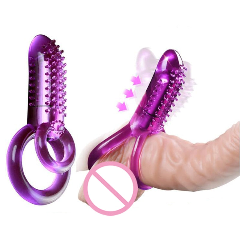 Sex Shop Penis Toys Clitoris Vibrators For Women Clitoral Stimulator Double Ring Cock Male Dildo Strapon Bullet Vibrator Massage - Pleasure Bar