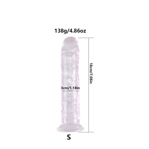 Realistic Dildo With Super Strong Suction Cup Erotic Jelly Dildo Sex Toys for Woman Artificial Penis G-spot Simulation - Pleasure Bar