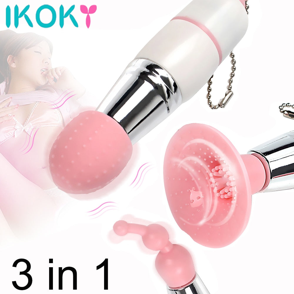 IKOKY 3 in 1 Small And Chic Strong Vibration Adult Sex Toys G-spot Stimulation Massager Erotic Vibrators For Women  Sex Toys - Pleasure Bar