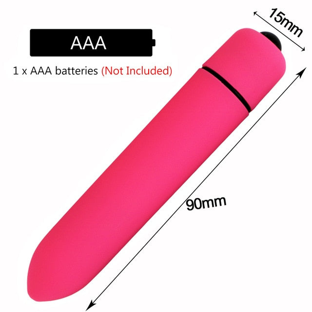 IKOKY Powerful 10 Speed Bullet Vibrator Sex Toys for Woman Strong Vibration G-spot Massager Mini Vibrators for Women USB Charge - Pleasure Bar