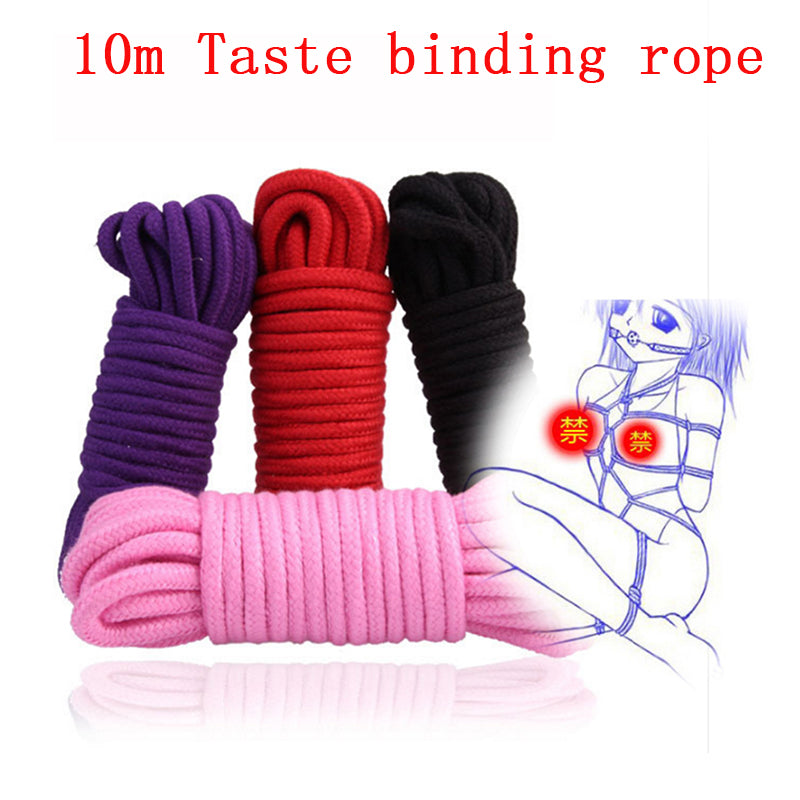 10M Thicken Sex Cotton Bondage Restraint Rope Slave Roleplay Toys For Couples Adult Games Products Shibari Hogtie Fetish Harnes - Pleasure Bar