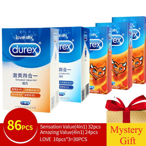 Genuine Durex Condoms Magibox Sensation Amazing Value Penis Cock Sleeve Natural Latex Extra Lubricated Condoms Sex Toy for Men - Pleasure Bar