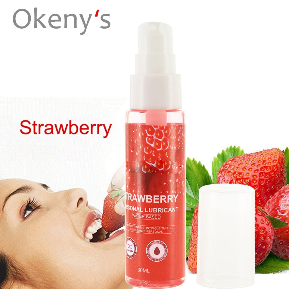 Strawberry Flavor Edible Lubricant for Anal, Vaginal - Pleasure Bar