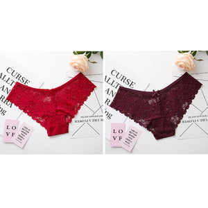 Sexy Lace Transparent Panties Underwear / Low Waist Ladies Female  - Pleasure Bar