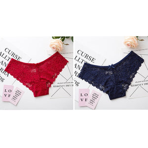 Sexy Lace Transparent Panties Underwear / Low Waist Ladies Female  - Pleasure Bar