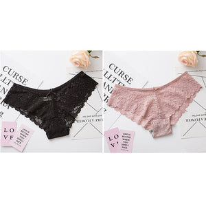 Sexy Lace Transparent Panties Underwear / Low Waist Ladies Female  - Pleasure Bar