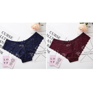 Sexy Lace Transparent Panties Underwear / Low Waist Ladies Female  - Pleasure Bar