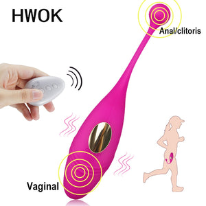 HWOK Panties Wireless Remote Control Vibrator Panties Vibrating Egg Wearable Dildo Vibrator G Spot Clitoris Sex toy for Women - Pleasure Bar