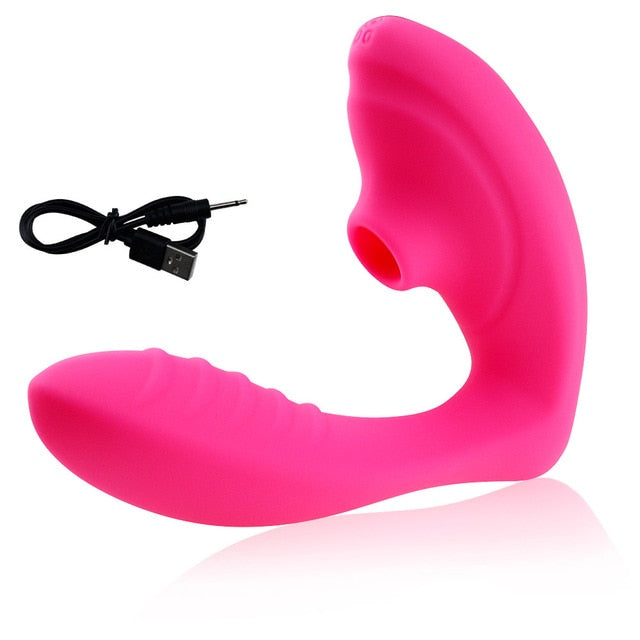 Vagina Sucking Vibrator 10 Speeds Vibrating Sucker Oral Sex Suction Clitoris Stimulator Erotic Sex Toy for Women Sexual Wellness - Pleasure Bar