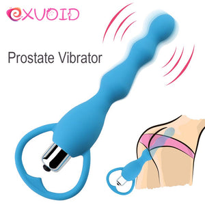 EXVOID Anal Vibrator Sex Toys for Women Anal Beads Vibrator Gay Toys Prostate Massage Smooth Butt Silicone Plug Adult Products - Pleasure Bar