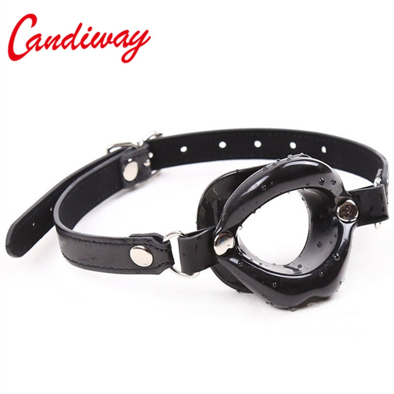 Candiway Cock Sucker Mouth Gag Erotic Toys Sexy Lip Oral Sex Gag Bondage Restraints Fetish BDSM Slave Adult Sex Toy For Couples - Pleasure Bar