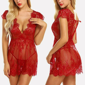 Transparent Lingerie V-Neck Nightwear  - Pleasure Bar