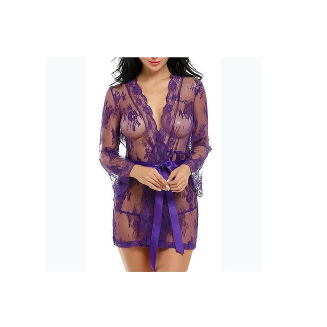 Transparent Lingerie V-Neck Nightwear  - Pleasure Bar