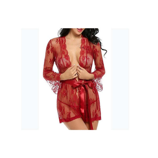 Transparent Lingerie V-Neck Nightwear  - Pleasure Bar