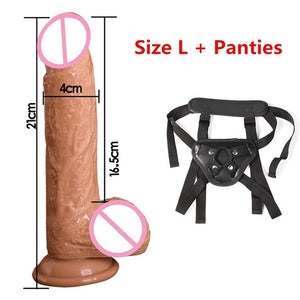 7/8 Inch Huge Realistic Dildo Silicone Penis Dong with Suction Cup for Women Masturbation Lesbain Sex Toy - Pleasure Bar