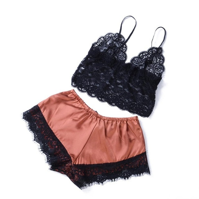 Sexy Women Underwear Silk - Both Bra and Short Sets  - Pleasure Bar