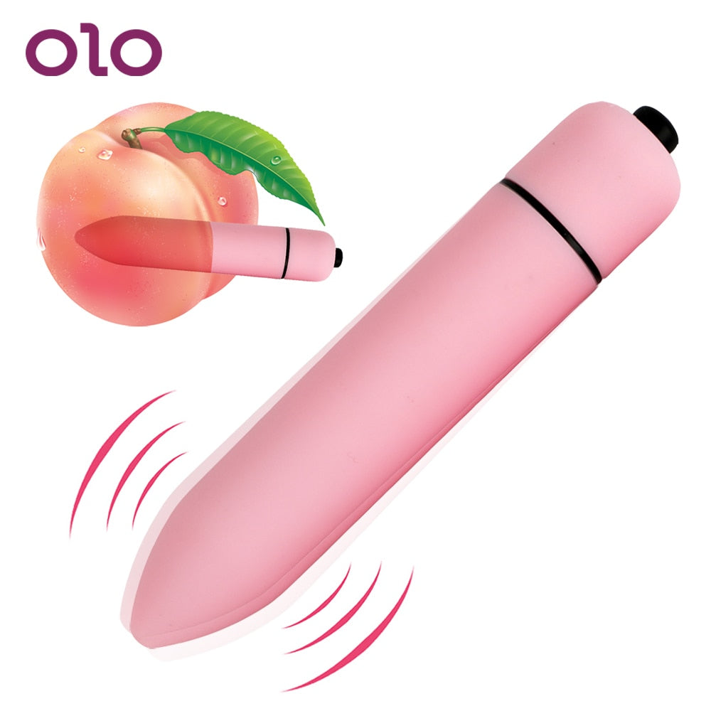 OLO 10 Speed Bullet Vibrator Dildo Vibrators AV Stick G-spot Clitoris Stimulator Mini Sex Toys for Women Maturbator Sex Products - Pleasure Bar